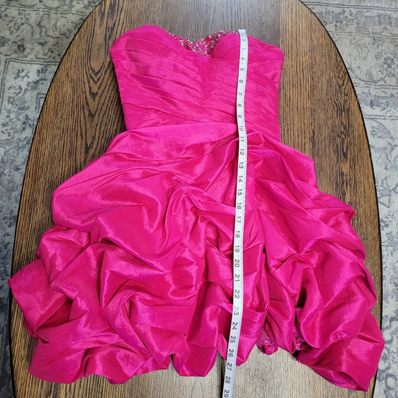 GO JANE Hot Pink A-Line Short Sweetheart Sleeveless Lace-Up Dress Size Women's S - Picture 11 of 16